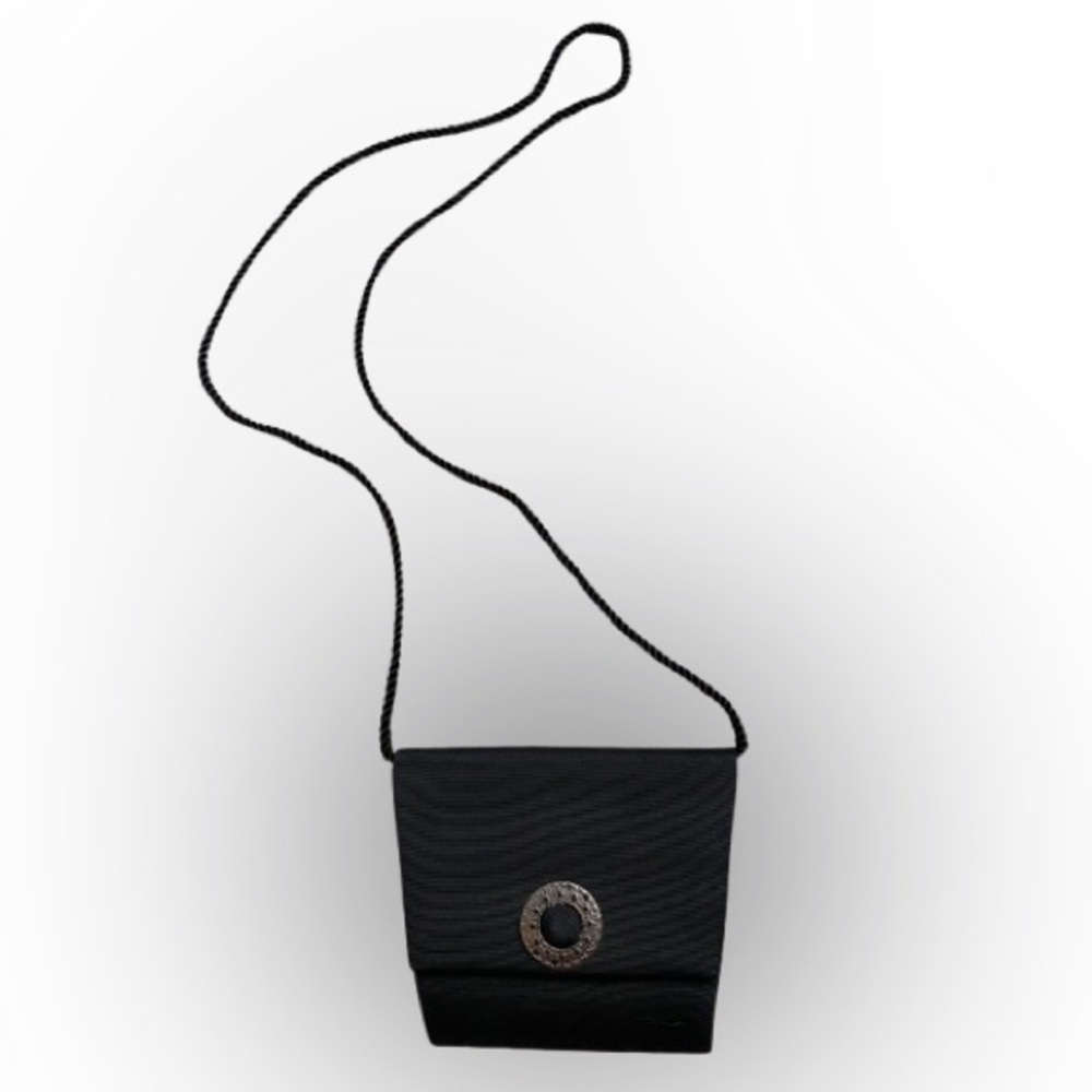 Womens Black Crossbody Embellished Mini Bag